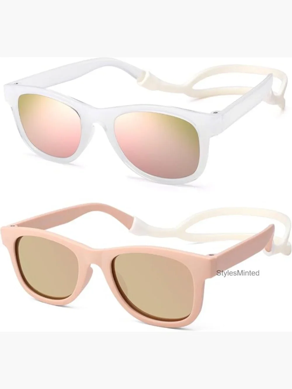 Flexible Bendable Baby Polarized Sunglasses with Strap